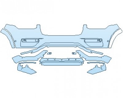 2020 VOLVO XC90 R-DESIGN HYBRID BUMPER WITH SENSORS