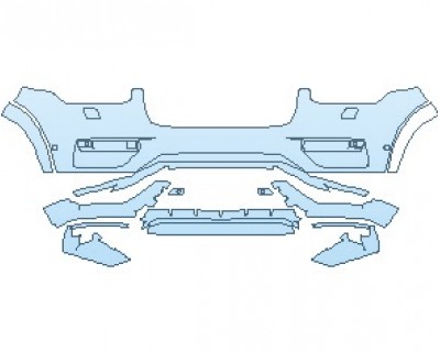 2024 VOLVO XC90 R-DESIGN BUMPER WITH WASHERS & SENSORS