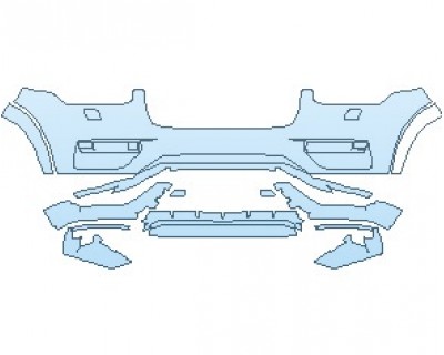 2020 VOLVO XC90 R-DESIGN HYBRID BUMPER WITH WASHERS