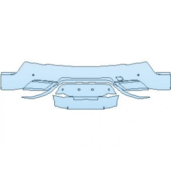PAINT PROTECTION KIT - 2023 POLESTAR 1  REAR BUMPER WITH SENSORS - PRECUT PPF CLEAR BRA WRAP