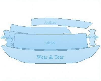 PAINT PROTECTION KIT - 2023 TOYOTA RAV4 PRIME XSE COMMON WEAR AREA KIT - PRECUT PPF CLEAR BRA WRAP