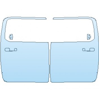 PAINT PROTECTION KIT - 2024 RAM 1500 TRX CREW CAB DOORS REAR - PRECUT PPF CLEAR BRA WRAP