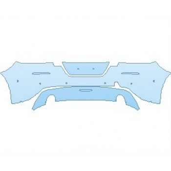 PAINT PROTECTION KIT - 2021 BMW Z4 SPORT LINE REAR BUMPER WITH SENSORS - PRECUT PPF CLEAR BRA WRAP
