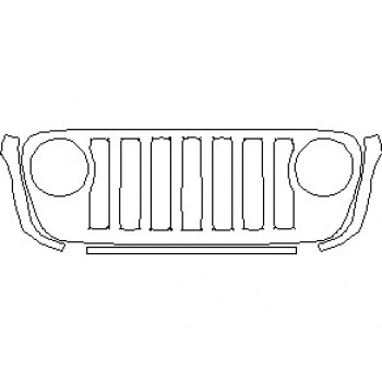2023 JEEP GLADIATOR NORTH EDITION GRILLE