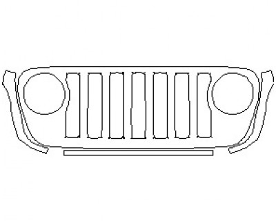 2023 JEEP GLADIATOR NORTH EDITION GRILLE