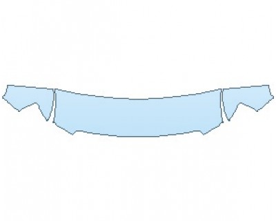 PAINT PROTECTION KIT - 2022 GMC CANYON ELEVATION STANDARD HOOD 18 INCH (WRAPPED EDGES) - PRECUT PPF CLEAR BRA WRAP