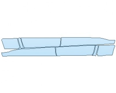PAINT PROTECTION KIT - 2022 GMC CANYON ELEVATION STANDARD ROCKER PANELS FOR CREW CAB - PRECUT PPF CLEAR BRA WRAP
