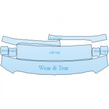 PAINT PROTECTION KIT - 2022 GMC CANYON ELEVATION STANDARD COMMON WEAR AREA KIT - PRECUT PPF CLEAR BRA WRAP