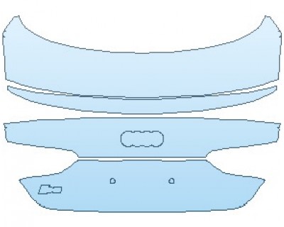 PAINT PROTECTION KIT - 2024 AUDI S5 PREMIUM SPORTBACK REAR DECK LID WITH S5 EMBLEM - PRECUT PPF CLEAR BRA WRAP