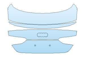 2023 AUDI A5 S LINE SPORTBACK REAR DECK LID