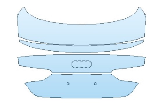 Precut PPF Kit – Clear Bra Paint Protection Film PAINT PROTECTION KIT - 2023 AUDI A5 S LINE SPORTBACK REAR DECK LID - PRECUT PPF CLEAR BRA WRAP