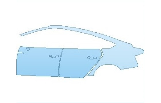 Precut PPF Kit – Clear Bra Paint Protection Film PAINT PROTECTION KIT - 2023 AUDI A5 S LINE SPORTBACK REAR QUARTER & DOORS LEFT SIDE - PRECUT PPF CLEAR BRA WRAP