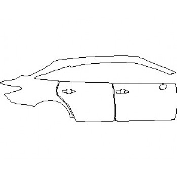 2023 TOYOTA AVALON LIMITED REAR QUARTER PANELS & DOORS RIGHT SIDE