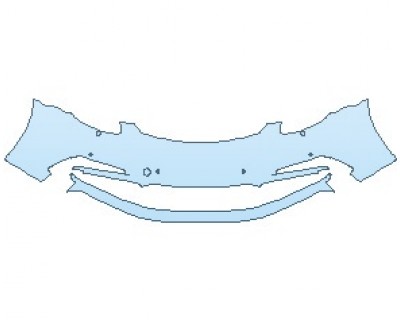 PAINT PROTECTION KIT - 2023 PORSCHE 718 BOXSTER GTS BUMPER WITH WASHERS & SENSORS - PRECUT PPF CLEAR BRA WRAP