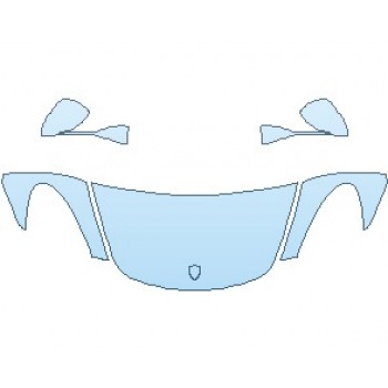 PAINT PROTECTION KIT - 2023 PORSCHE 718 BOXSTER GTS HOOD (WRAPPED EDGES) - PRECUT PPF CLEAR BRA WRAP