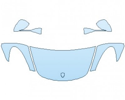 PAINT PROTECTION KIT - 2023 PORSCHE 718 BOXSTER GTS HOOD (WRAPPED EDGES) - PRECUT PPF CLEAR BRA WRAP