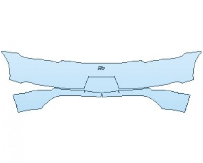 PAINT PROTECTION KIT - 2023 PORSCHE 718 BOXSTER GTS REAR BUMPER WITH 718 EMBLEM - PRECUT PPF CLEAR BRA WRAP