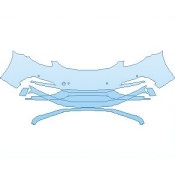 PAINT PROTECTION KIT - 2023 PORSCHE 718 BOXSTER GTS BUMPER WITH SENSORS - PRECUT PPF CLEAR BRA WRAP