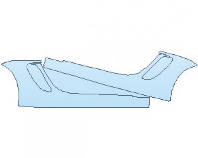 PAINT PROTECTION KIT - 2023 PORSCHE 718 BOXSTER GTS ROCKER PANELS - PRECUT PPF CLEAR BRA WRAP