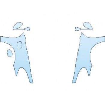 PAINT PROTECTION KIT - 2023 PORSCHE 718 BOXSTER GTS FULL FENDERS (NO WRAPPED EDGES) - PRECUT PPF CLEAR BRA WRAP