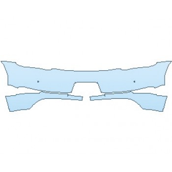 PAINT PROTECTION KIT - 2020 PORSCHE 718 BOXSTER GTS  REAR BUMPER HAND CUT OR REMOVE EMBLEM - PRECUT PPF CLEAR BRA WRAP