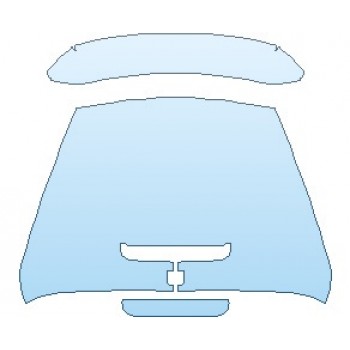 PAINT PROTECTION KIT - 2020 PORSCHE 718 BOXSTER GTS  ENGINE COVER AND SPOILER - PRECUT PPF CLEAR BRA WRAP