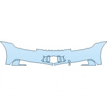 PAINT PROTECTION KIT - 2023 PORSCHE 911 CARRERA GTS CABRIOLET REAR BUMPER WITHOUT EMBLEMS - PRECUT PPF CLEAR BRA WRAP