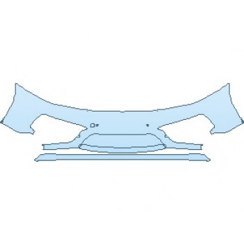 PAINT PROTECTION KIT - 2023 PORSCHE 911 CARRERA 4 GTS CABRIOLET BUMPER WITH SENSORS - PRECUT PPF CLEAR BRA WRAP