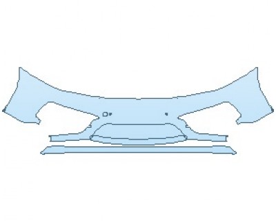 PAINT PROTECTION KIT - 2023 PORSCHE 911 CARRERA GTS CABRIOLET BUMPER WITH SENSORS - PRECUT PPF CLEAR BRA WRAP
