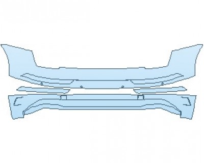 2021 AUDI SQ5 PREMIUM PLUS TFSI SUV REAR BUMPER WITH SENSORS