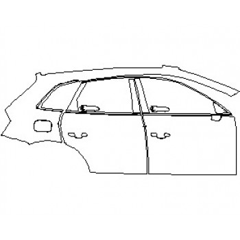 2021 AUDI SQ5 PREMIUM PLUS TFSI SUV REAR QUARTER PANEL DOORS AND WINDOW TRIM RIGHT SIDE