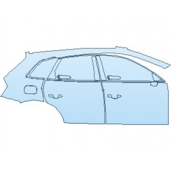 PAINT PROTECTION KIT - 2024 AUDI SQ5 PRESTIGE TFSI SUV REAR QUARTER PANEL DOORS AND WINDOW TRIM RIGHT SIDE - PRECUT PPF CLEAR BRA WRAP