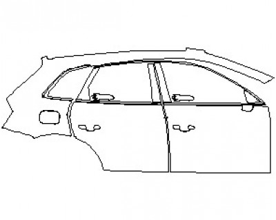 2023 AUDI SQ5 PREMIUM TFSI SUV REAR QUARTER PANEL DOORS & WINDOW TRIM RIGHT SIDE