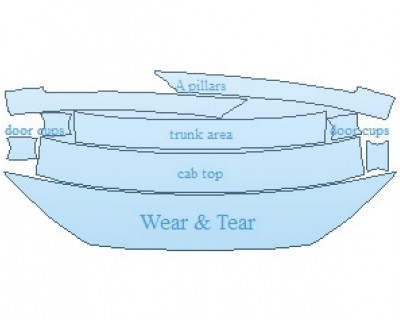 Precut PPF Kit – Clear Bra Paint Protection Film PAINT PROTECTION KIT - 2023 AUDI S3 PREMIUM PLUS COMMON WEAR AREA KIT - PRECUT PPF CLEAR BRA WRAP