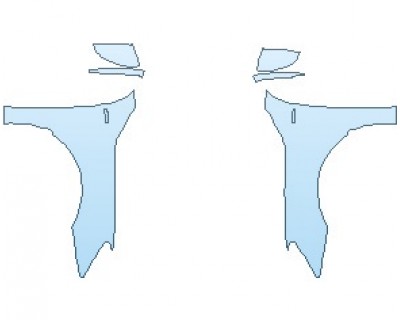 Precut PPF Kit – Clear Bra Paint Protection Film PAINT PROTECTION KIT - 2023 AUDI S3 PREMIUM PLUS FULL FENDERS WITH S LINE EMBLEM (NO WRAPPED EDGES) - PRECUT PPF CLEAR BRA WRAP