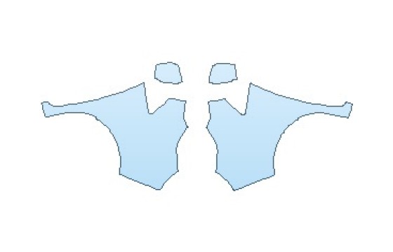 2026 CHEVROLET CITY EXPRESS WITH APPEARANCE PKG FULL FENDER (WRAPPED EDGES) - PRECUT PPF CLEAR BRA WRAP