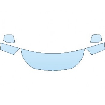 2025 CHEVROLET CITY EXPRESS WITH APPEARANCE PKG HOOD (WRAPPED EDGES) - PRECUT PPF CLEAR BRA WRAP