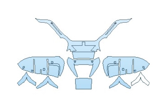 PAINT PROTECTION KIT - 2025 FERRARI F8 SPIDER REAR DIFFUSER WITH SENSORS - PRECUT PPF CLEAR BRA WRAP