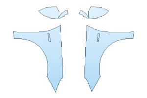 2027 HYUNDAI ELANTRA N LINE FULL FENDERS WITH N LINE EMBLEM (WRAPPED EDGES)