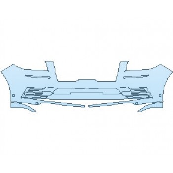 PAINT PROTECTION KIT - 2021 LINCOLN NAVIGATOR SELECT BUMPER WITH SENSORS - PRECUT PPF CLEAR BRA WRAP