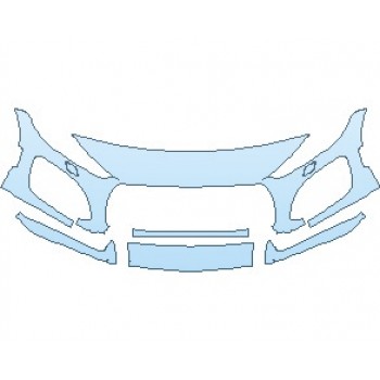 PAINT PROTECTION KIT - 2021 JAGUAR F-TYPE R-DYNAMIC CONVERTIBLE BUMPER WITH WASHERS - PRECUT PPF CLEAR BRA WRAP