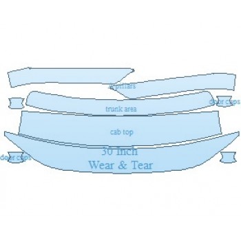 PAINT PROTECTION KIT - 2025 VOLKSWAGEN ATLAS SE COMMON WEAR AREA KIT - PRECUT PPF CLEAR BRA WRAP
