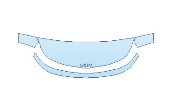 PAINT PROTECTION KIT - 2027 KIA SOUL LX HOOD (NO WRAPPED EDGES) - PRECUT PPF CLEAR BRA WRAP