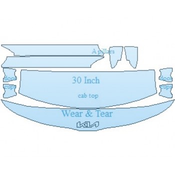PAINT PROTECTION KIT - 2025 KIA SOUL EX COMMON WEAR AREA KIT - PRECUT PPF CLEAR BRA WRAP