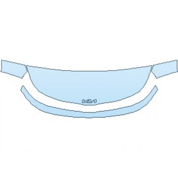 PAINT PROTECTION KIT - 2025 KIA SOUL EX HOOD (WRAPPED EDGES) - PRECUT PPF CLEAR BRA WRAP
