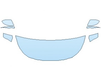 PAINT PROTECTION KIT - 2023 TOYOTA COROLLA SE SEDAN HOOD (WRAPPED EDGES) - PRECUT PPF CLEAR BRA WRAP