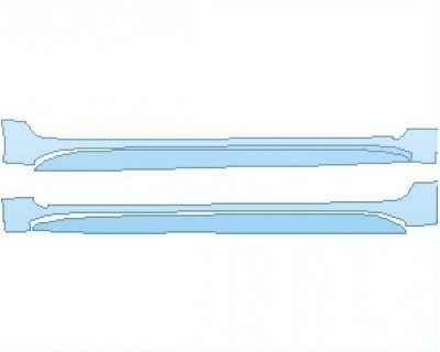PAINT PROTECTION KIT - 2023 TOYOTA COROLLA SE SEDAN ROCKER PANELS - PRECUT PPF CLEAR BRA WRAP