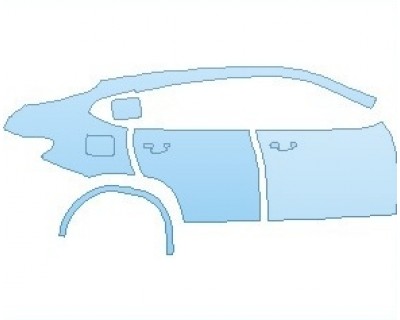 PAINT PROTECTION KIT - 2024 BMW X4 M REAR QUARTER PANEL & DOORS RIGHT SIDE - PRECUT PPF CLEAR BRA WRAP