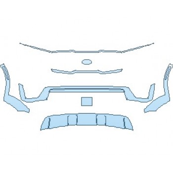 PAINT PROTECTION KIT - 2023 KIA SORENTO SX-PRESTIGE GRILLE & TRIM - PRECUT PPF CLEAR BRA WRAP