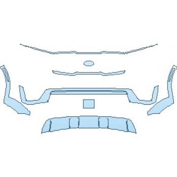 2022 KIA SORENTO EX GRILLE AND TRIM